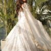 STD-128WHITE_3.jpg Luxurious White Gown with Sequence Work & Dupatta
