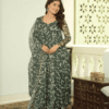 TAN110GREEN_2.png Elegant Green Tebby Organza Printed Anarkali Set