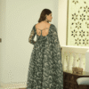 TAN110GREEN_4.png Elegant Green Tebby Organza Printed Anarkali Set