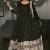 TD-168black_3.jpg Black Sequins Work Suratikart Anarkali Suit Set