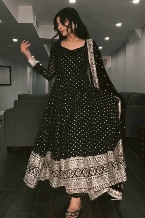TD-168black_3.jpg Black Sequins Work Suratikart Anarkali Suit Set