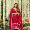 TD-6074RED_4.jpg Red Wedding Wear Heavy Embroidered Anarkali Suit