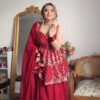 TD-6103_3.jpg Gulal Georgette Sharara Set with Heavy Sequins & Zari Embroidery