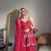 TD-6103_4.jpg Gulal Georgette Sharara Set with Heavy Sequins & Zari Embroidery