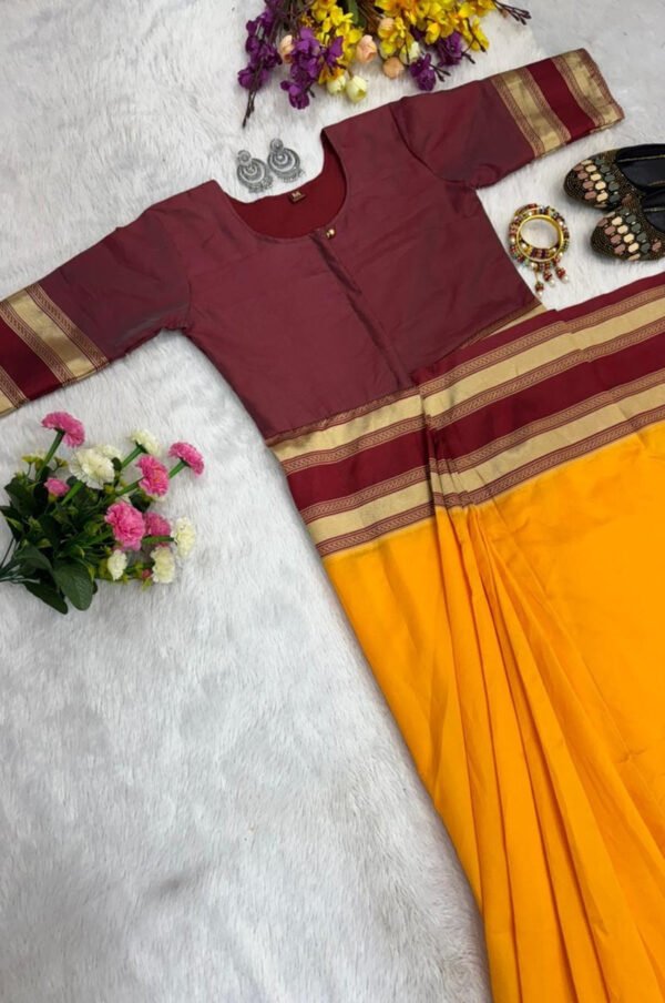 Untitled2_1.jpg Orange Color Zip & Go Saree