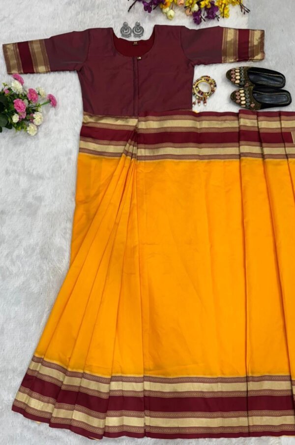 Untitled_1.jpg Orange Color Zip & Go Saree