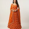og_2.jpg Elegant Orange Fandy Silk Anarkali Set