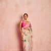 skS264-4-KamalBeigeOrganzaSilkSareewithRaani_2.jpg Kamal Beige Organza Silk Saree
