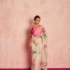 skS264-4-KamalBeigeOrganzaSilkSareewithRaani_4.jpg Kamal Beige Organza Silk Saree